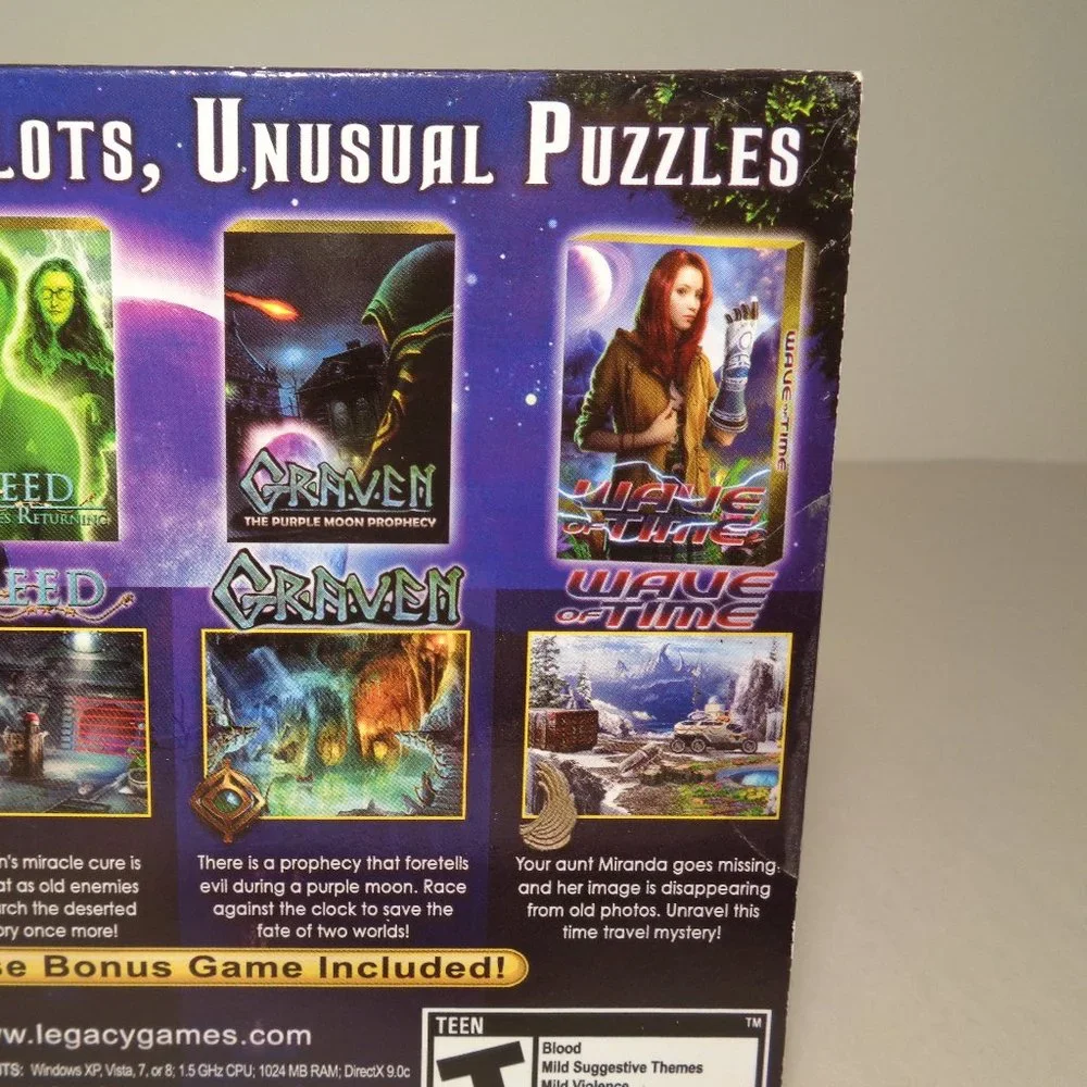 MOONLIGHT MYSTERIES 6 / Hidden Object Games / 5 Pack New PC DVD-ROM Video Game